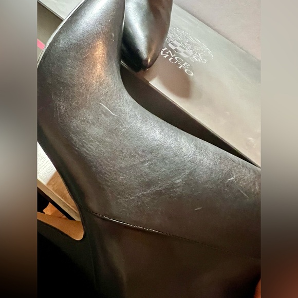 BLACK ANKLE BOOTS Vince Camuto Nandi Size 8 - Picture 6 of 6